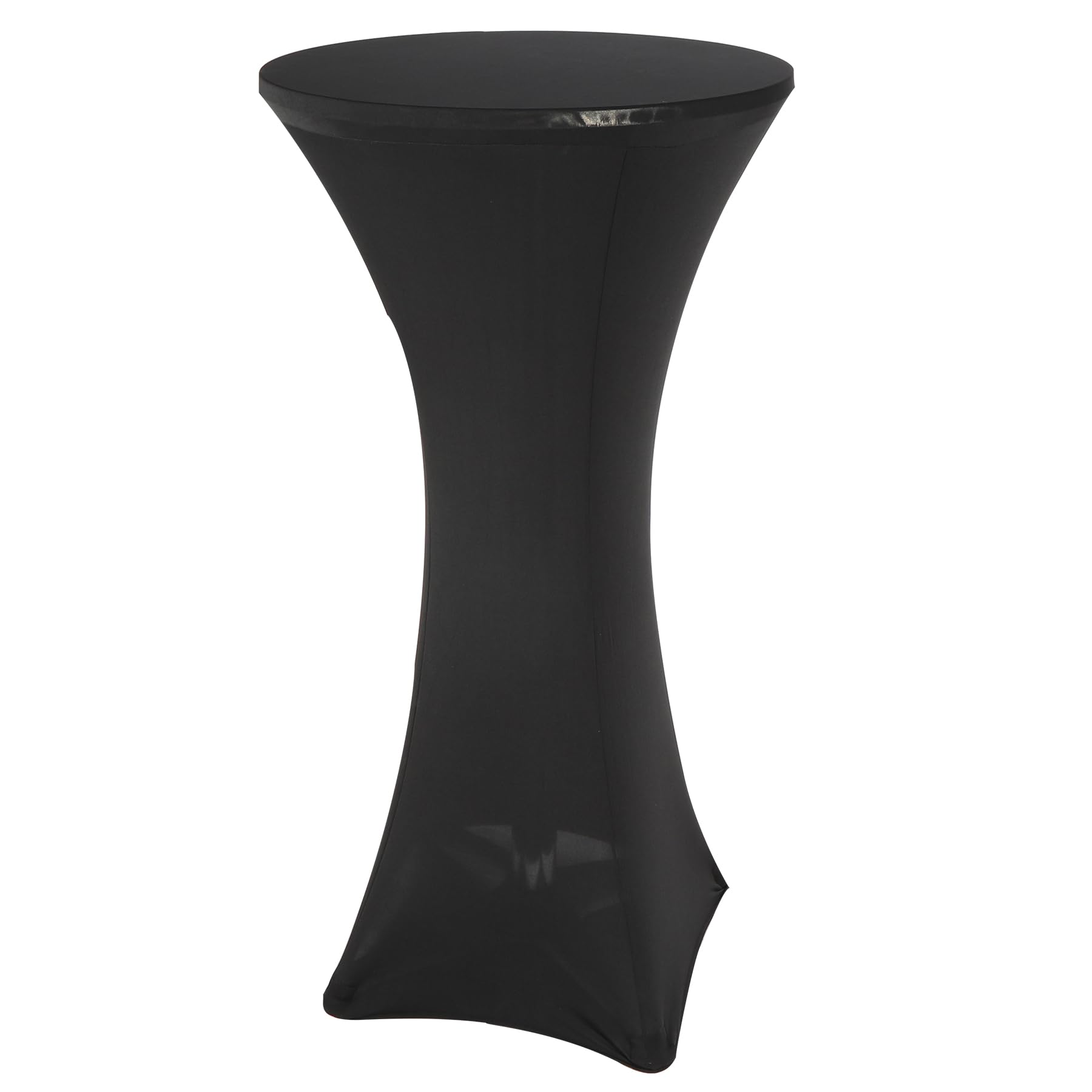 REDCAMP 24-Inch Folding Round Cocktail Table with Black Cover - Adjustable Height 30