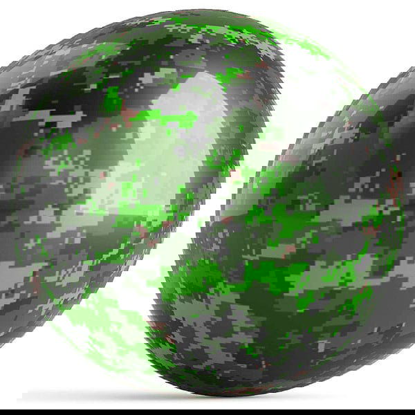 OnTheBall Bowling Green Camouflage Bowling Ball - Professional Performance for League & Tournament Play - Perfect Gift for Bowlers