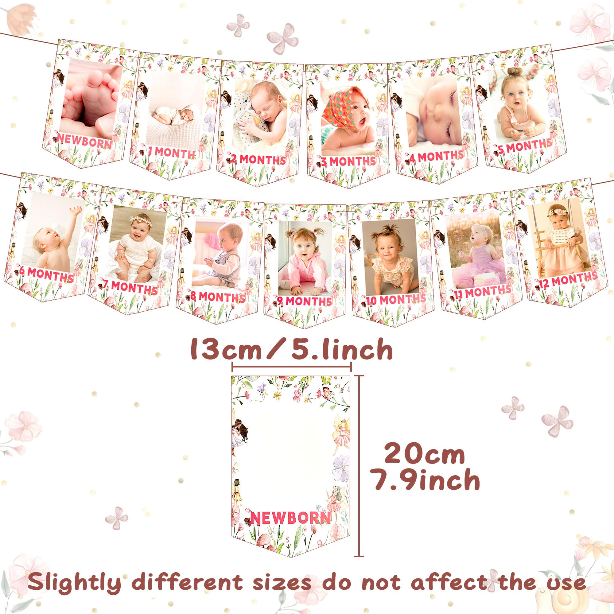 JeVenis Fairy First Birthday Decorations Set - My Fairy 1st Birthday Party Decor with High Chair Banner & Photo Backdrop - Perfect for Fairy-Themed Birthday Parties, Baby Showers & Special Celebrations