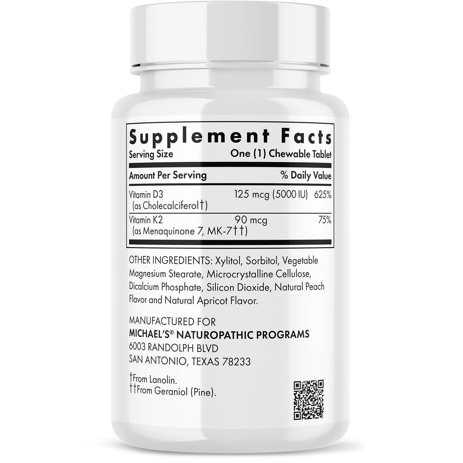 Michael's Health Vitamin D3 5000 IU with K2 Supplement - Supports Bone & Immune Health - Ideal for Daily Wellness & Immune Support