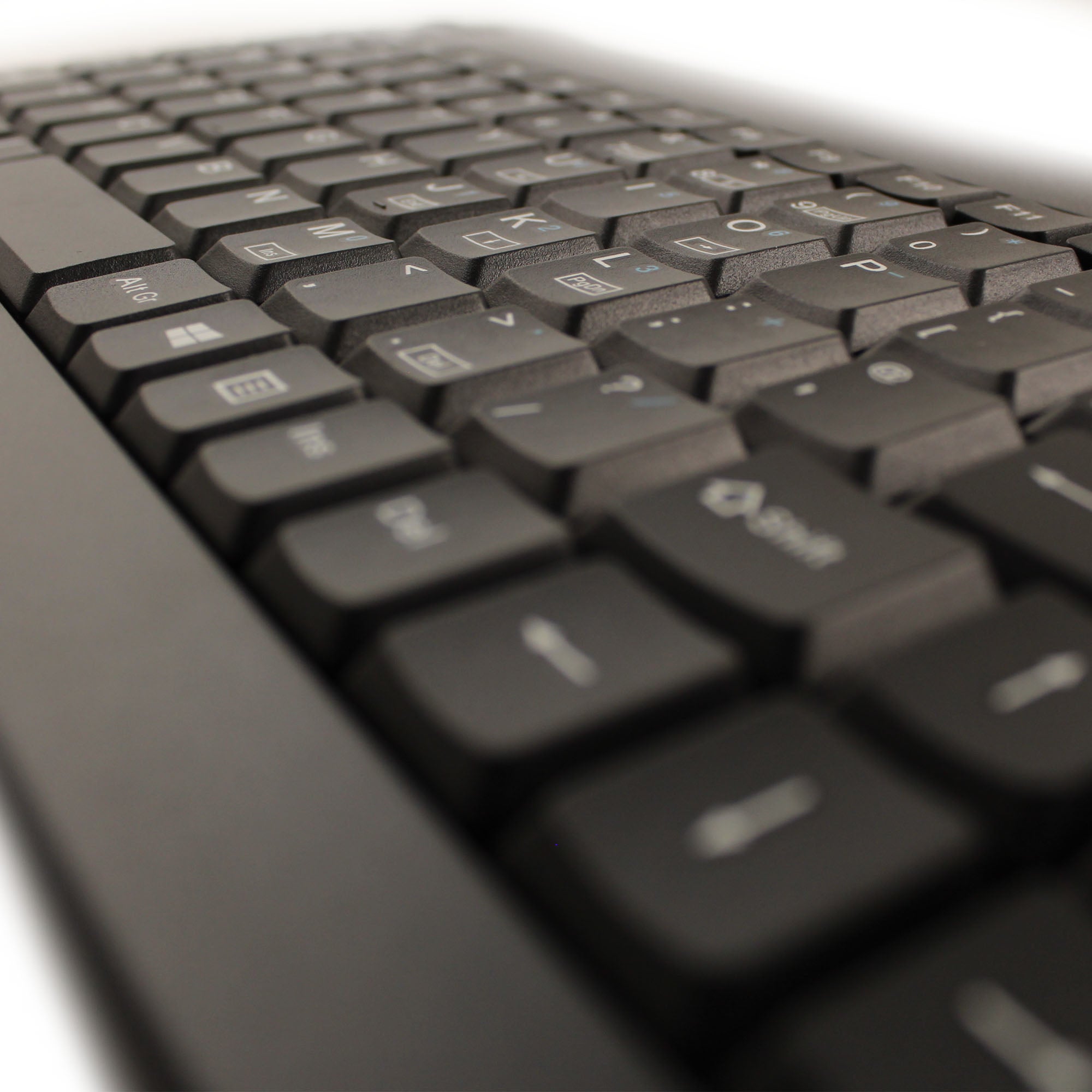 Accuratus Compact 5010 Mechanical Keyboard with Built-in Trackball - Ergonomic USB Wired Keyboard for Office, Gaming & Programming Workspaces