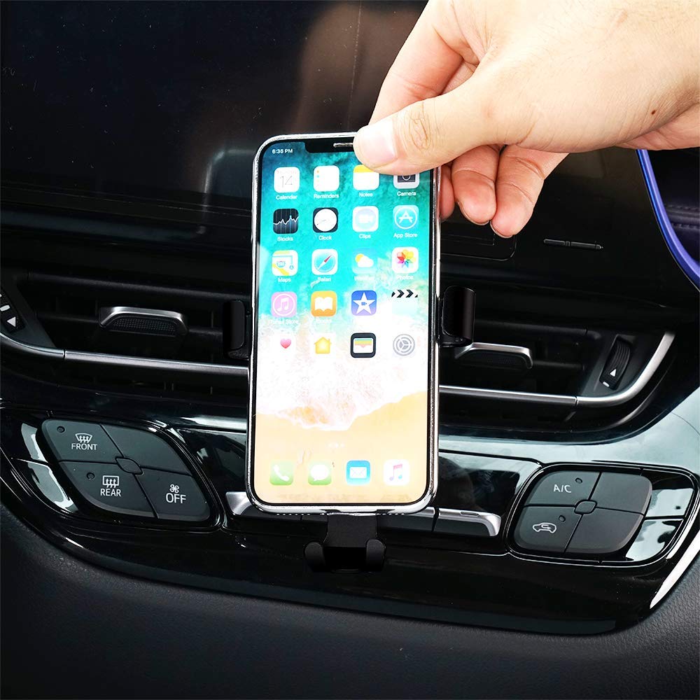Universal Car Phone Holder for Toyota CHR 2017-2021 - Adjustable Air Vent & Dashboard Phone Mount - Compatible with iPhone, Samsung & 4-7 Inch Smartphones - Perfect for Hands-Free Driving & GPS Navigation