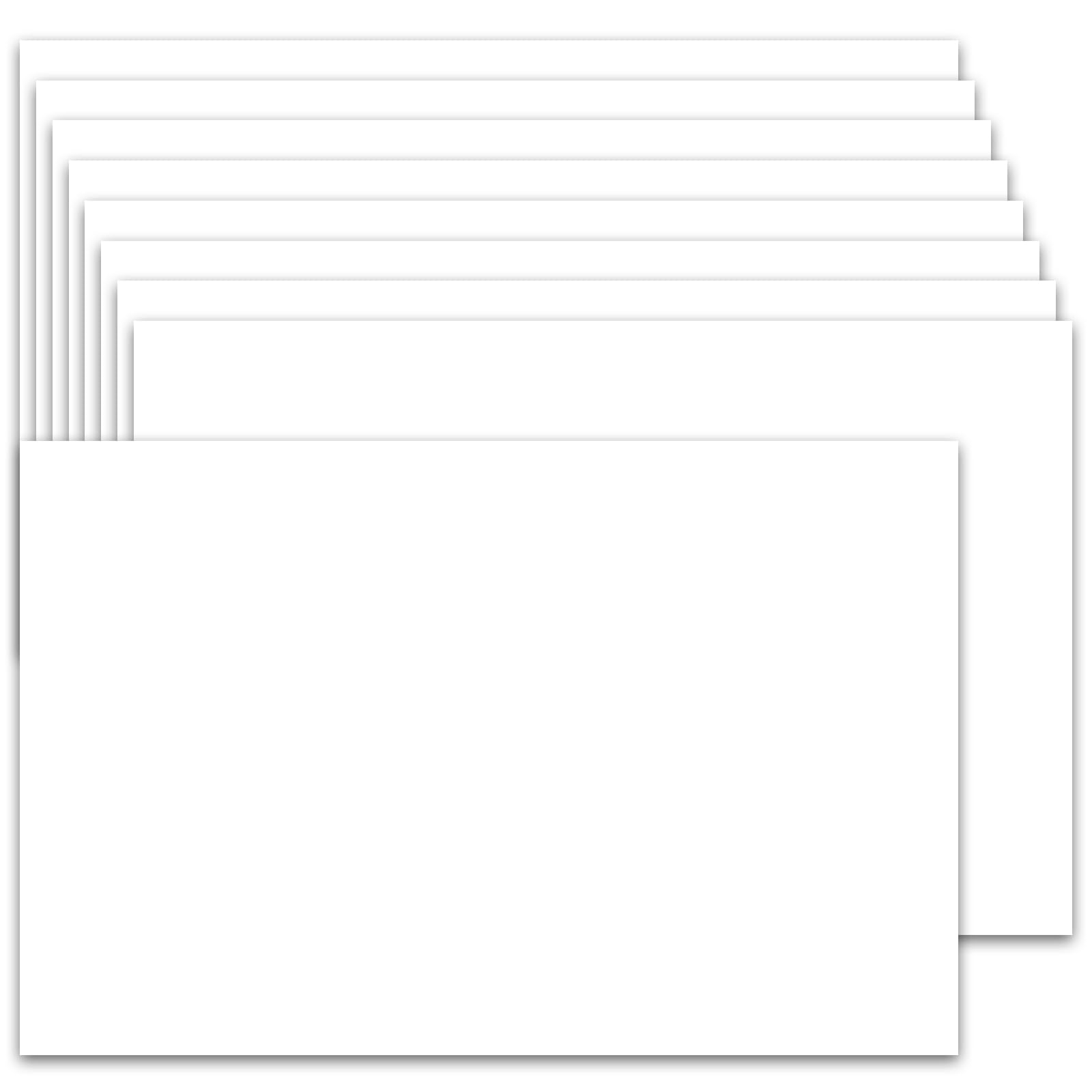 50-Pack 5x7 Premium White Cardstock Paper (80lb/216gsm) - Heavyweight Thick Paper for Printing, DIY Crafts, Wedding Invitations, Thank You Cards, Postcards & Business Stationery - Perfect for Home, Office & Event Use