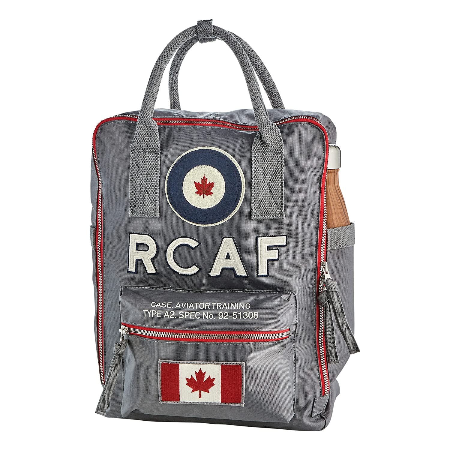Unisex RCAF Backpack - Canadian Royal Air Force Nylon Backpack for School, Travel & Outdoor Adventures | Durable Military Style Daypack