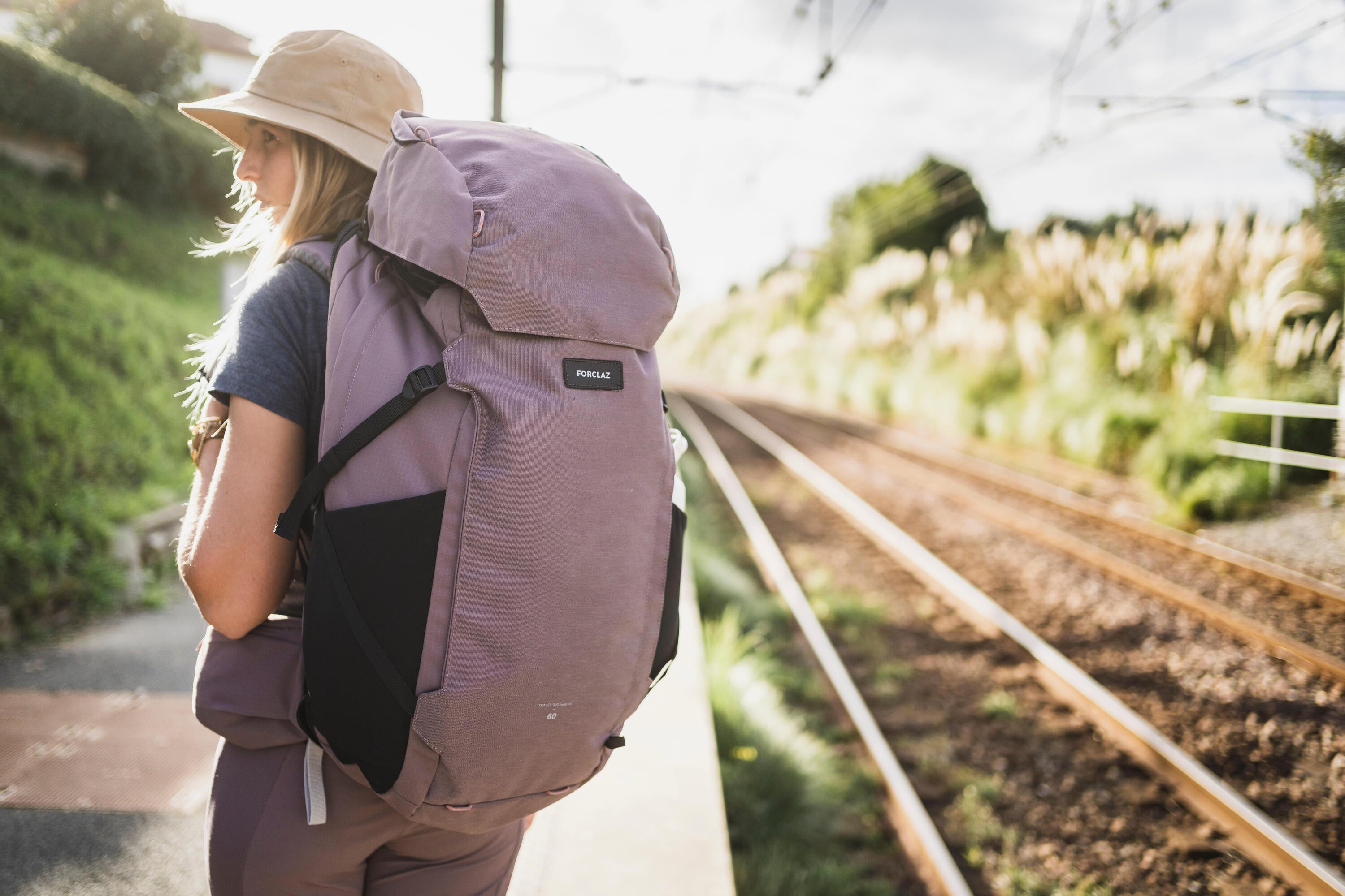 Forclaz Women's Travel 900 60+6L Lightweight Hiking Backpack - Perfect for Camping, Trekking & Outdoor Adventures