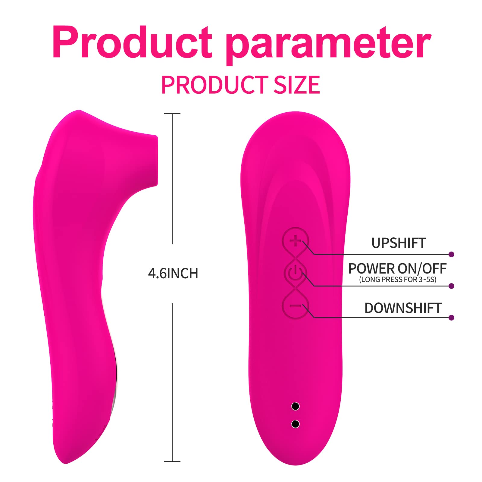 Premium Rose Clitoral Vibrator for Women - G-Spot & Clit Stimulator with 10 Licking/Vibrating Modes, Couples Adult Toy for Her & Him - Red (Perfect for Valentine's Gift, Anniversary & Intimate Play)