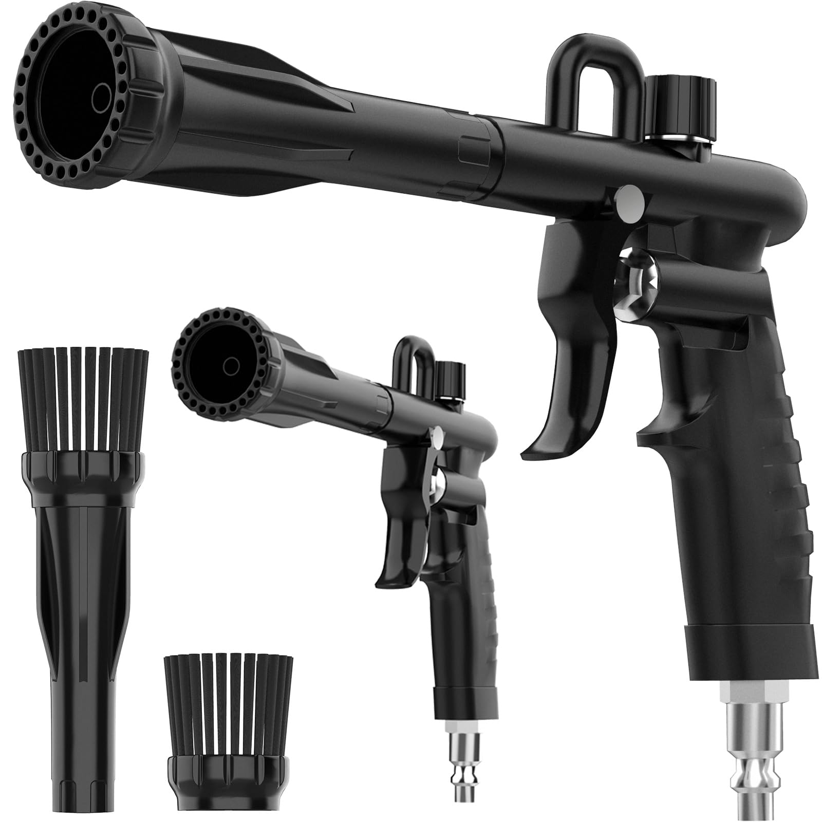 High Pressure Car Cleaning Gun with 2 Nozzles - Interior Car Detailing Air Blow Tool for Quick Dirt & Dust Removal - Compatible with Air Compressor - Perfect for Auto Detailing, Garage Cleaning & Vehicle Maintenance