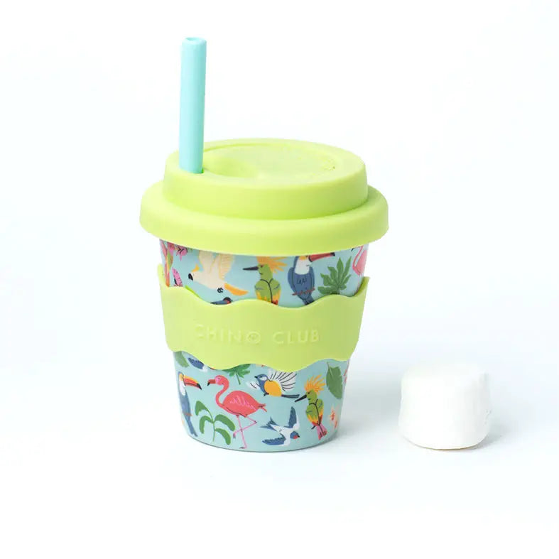 Birds Babyccino Cup 120ml - Cute Espresso Cup for Kids, Perfect for Babyccino, Hot Chocolate & Milk - Ideal for Toddler Pretend Play & Coffee Shop Role Play
