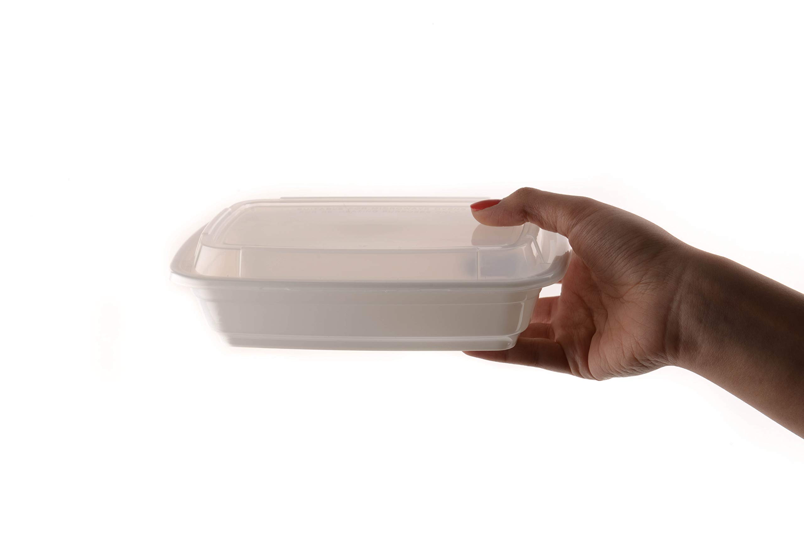 EcoQuality 600-Pack Meal Prep Containers with Lids - 24 oz BPA-Free, Microwave & Dishwasher Safe Food Storage Containers | Perfect for Meal Prepping, Lunch Boxes, Stir Fry, Freezer Storage & Office Lunches