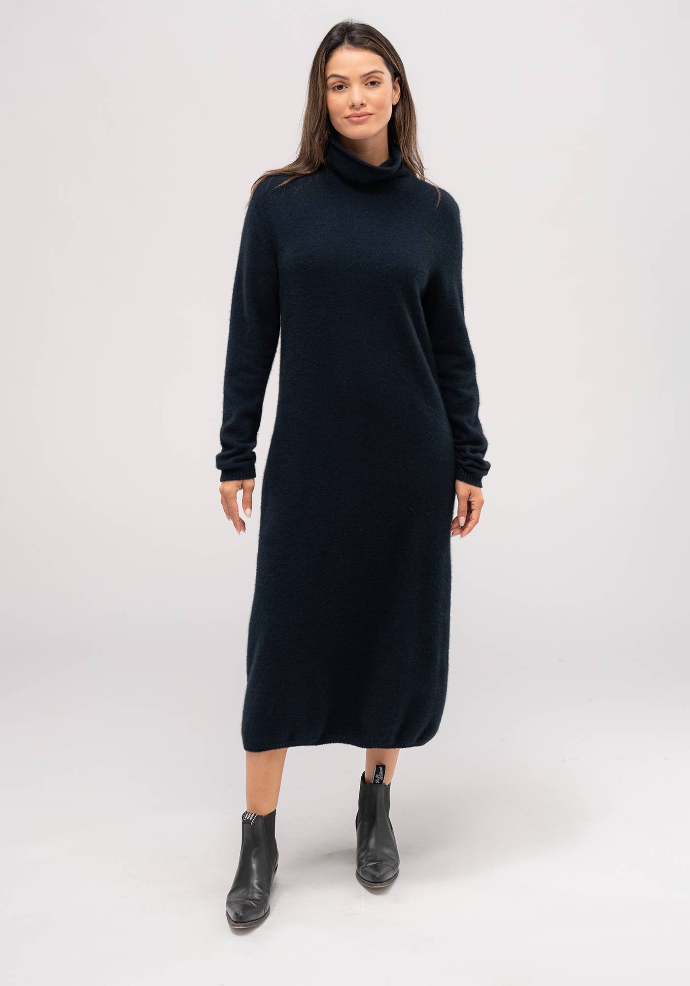 Kapua Sweater Dress for Women - Soft Knit Long Sleeve Tunic Pullover - Cozy Winter Outfit for Casual Wear, Office & Date Nights