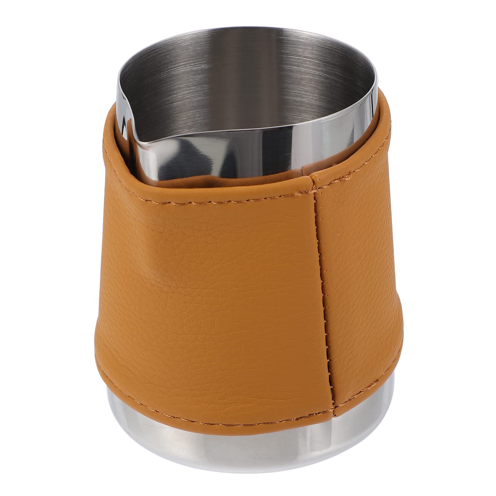 Hemoton Professional Stainless Steel Espresso Milk Frothing Pitcher - 12oz Barista Steaming Pitcher for Latte, Cappuccino & Macchiato - Perfect for Home Coffee Makers & Professional Baristas