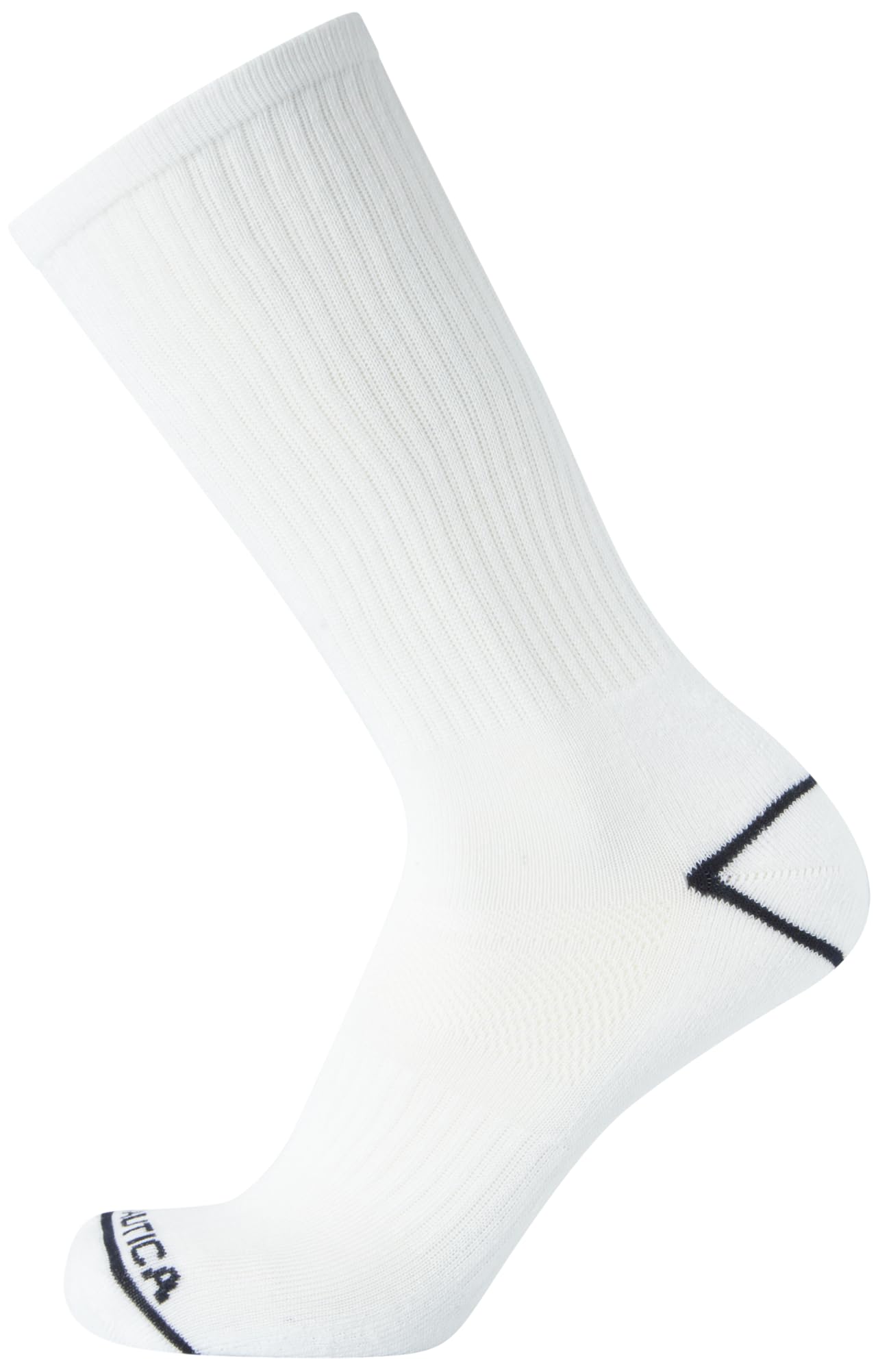 Nautica Men's Athletic Crew Socks - 5 Pack Cushioned Performance Socks for Running, Gym & Everyday Comfort