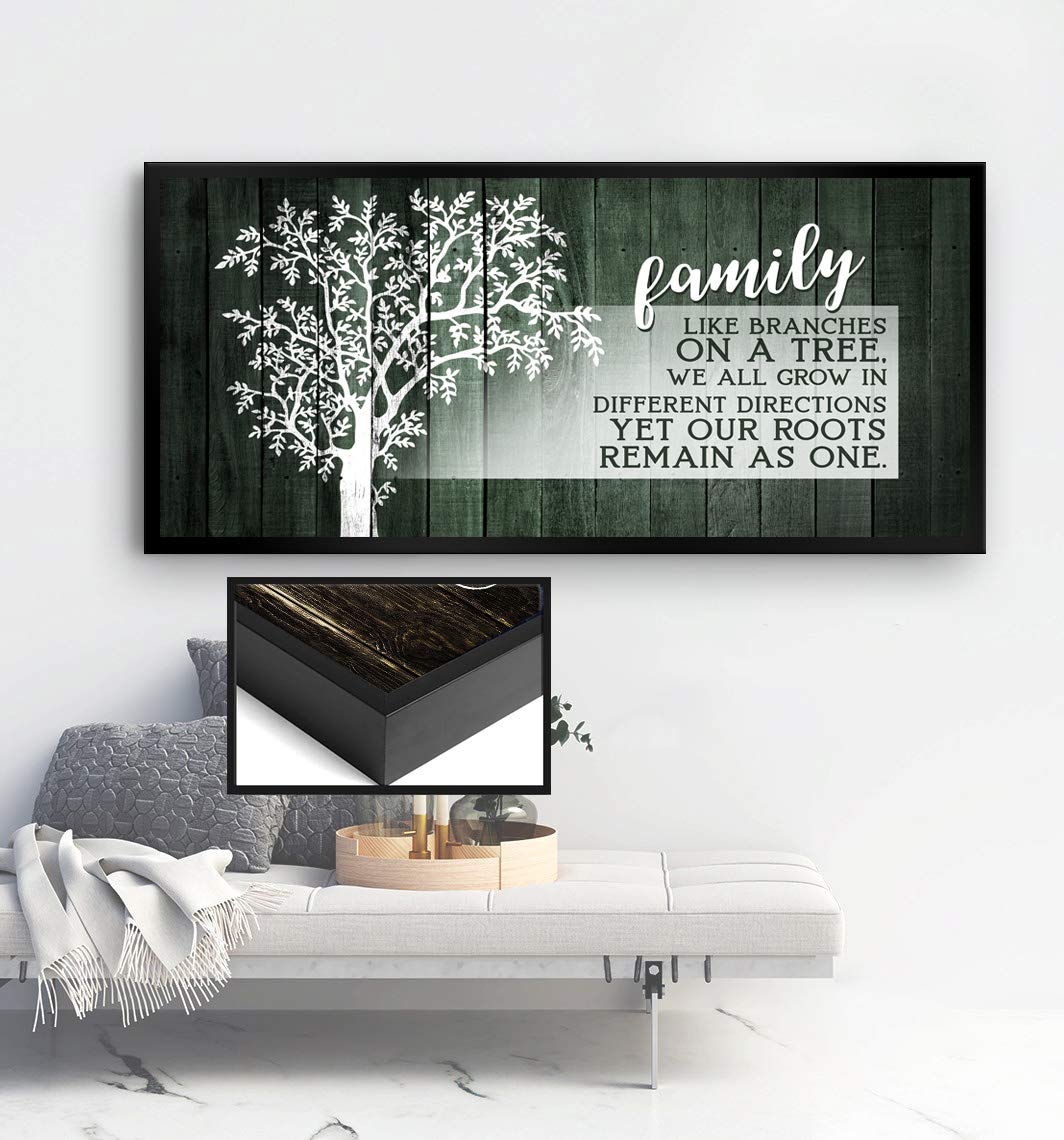 Family Tree Plaque Wall Art - Farmhouse Decor for Living Room