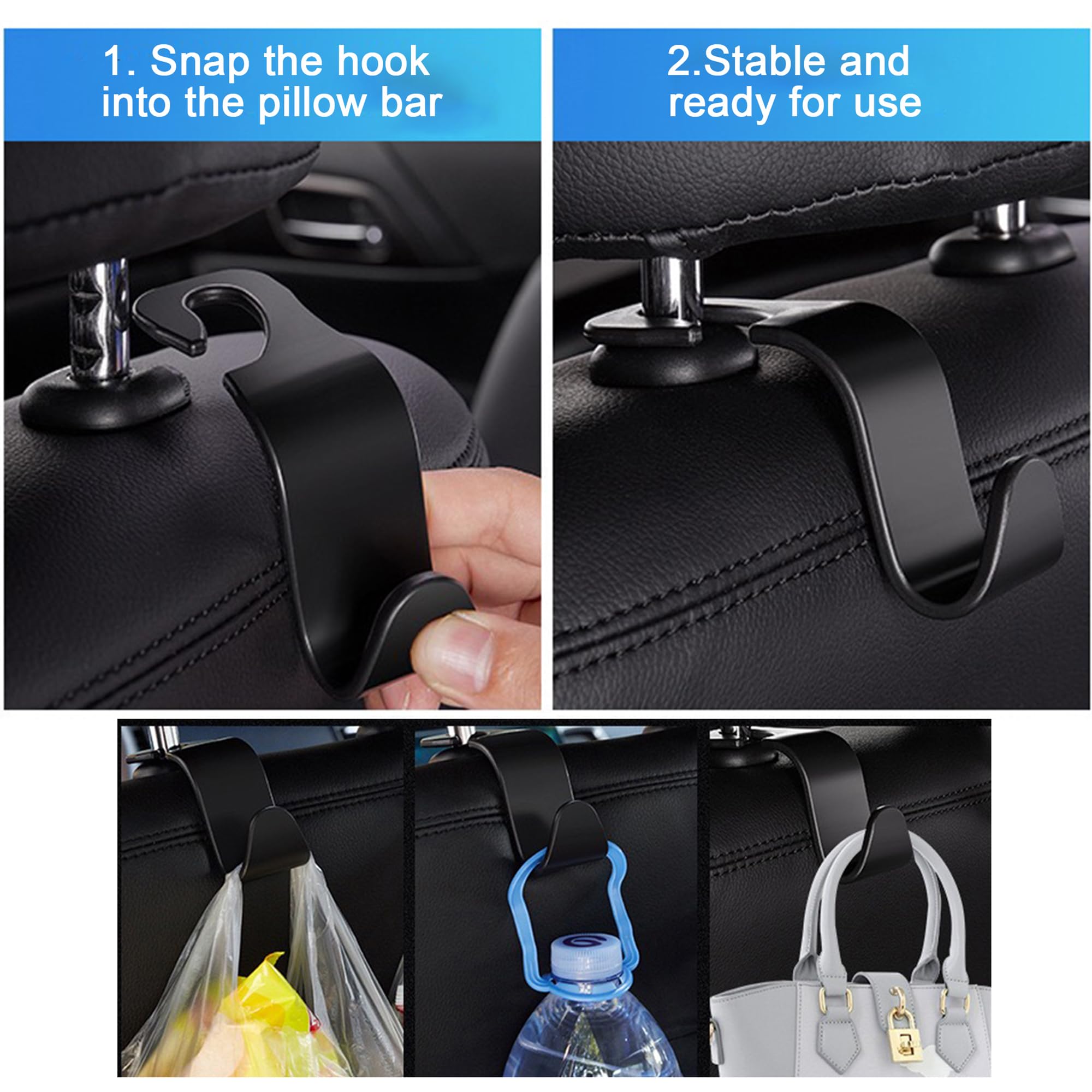 Car Seat Gap Filler Organizer - 2 Pack Adjustable Front Seat Storage for Phone, Glasses, Keys & Cards (Grey) | Perfect for Road Trips, Commuting & Keeping Your Car Neat