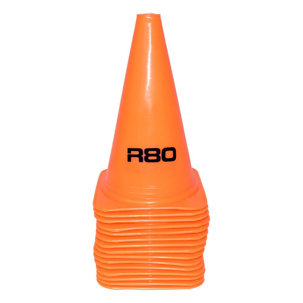 R80 Witches Hat Marker Cones - High Visibility Traffic Safety Cones for Halloween Decor, Sports Training, and Road Construction | Durable Plastic Cone Markers for Outdoor Events, Parking Lots, and School Activities