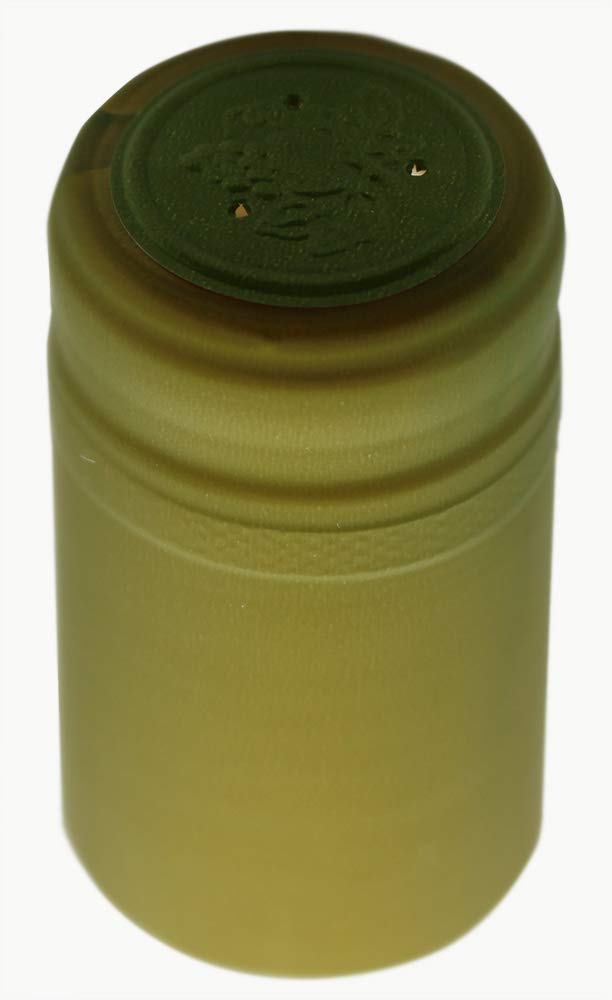 Home Brew Ohio Metallic Lime Green PVC Shrink Capsules - 100 Count - Perfect for Bottle Sealing, Home Brewing, and DIY Craft Projects
