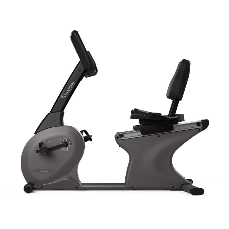 VISION Fitness R60 Recumbent Exercise Bike for Home Gym - Low Impact Cardio Workout for Seniors & Rehabilitation - Compact Indoor Cycling Machine for Small Spaces