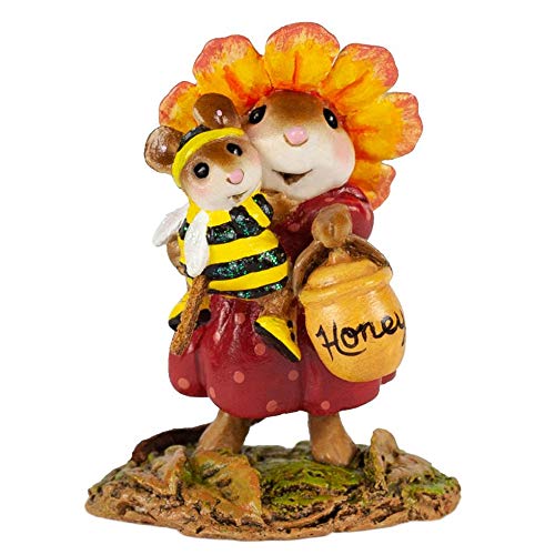 Wee Forest Folk M-699 My Wee Honey Bee Collectible Figurine - Handcrafted Miniature Bee Statue (2020 New Edition) - Perfect for Shelf Displays, Gift Giving, and Nature-Themed Home Decor
