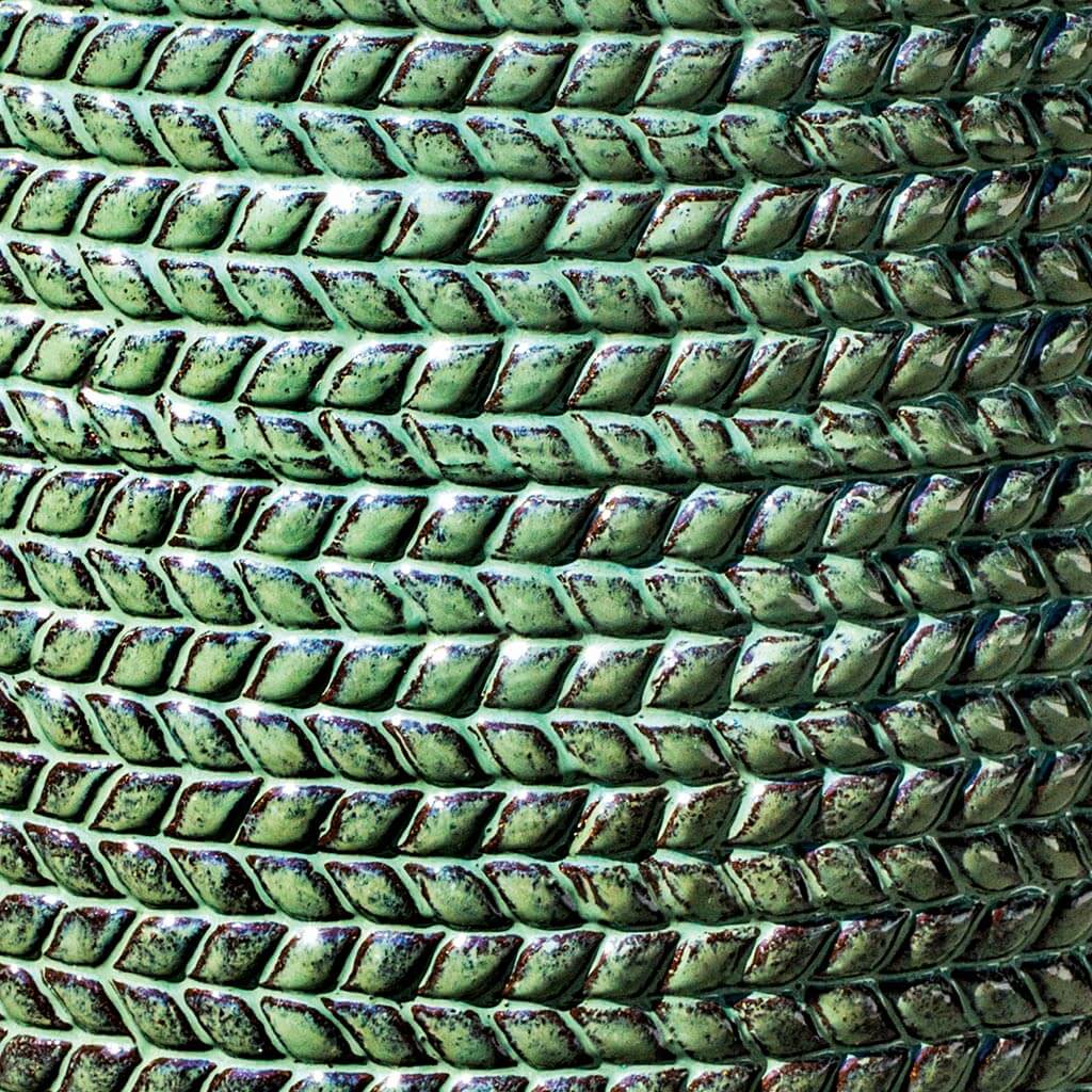 Campania International Sisal Weave Tall Planter Set of 3 - Seafoam Green Indoor/Outdoor Flower Pots for Patio, Garden & Home Decor