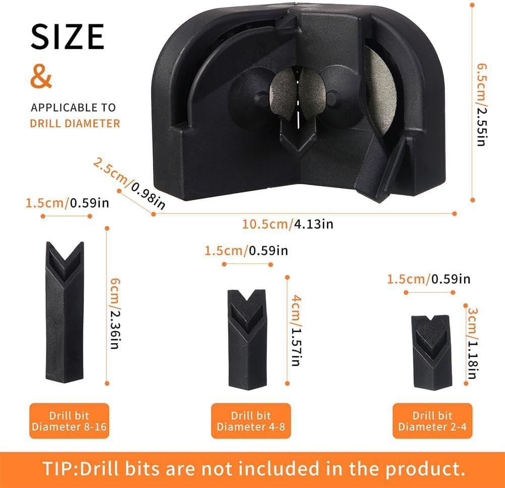 Electric Drill Bit Sharpener & Grinder for All Bits (5/64