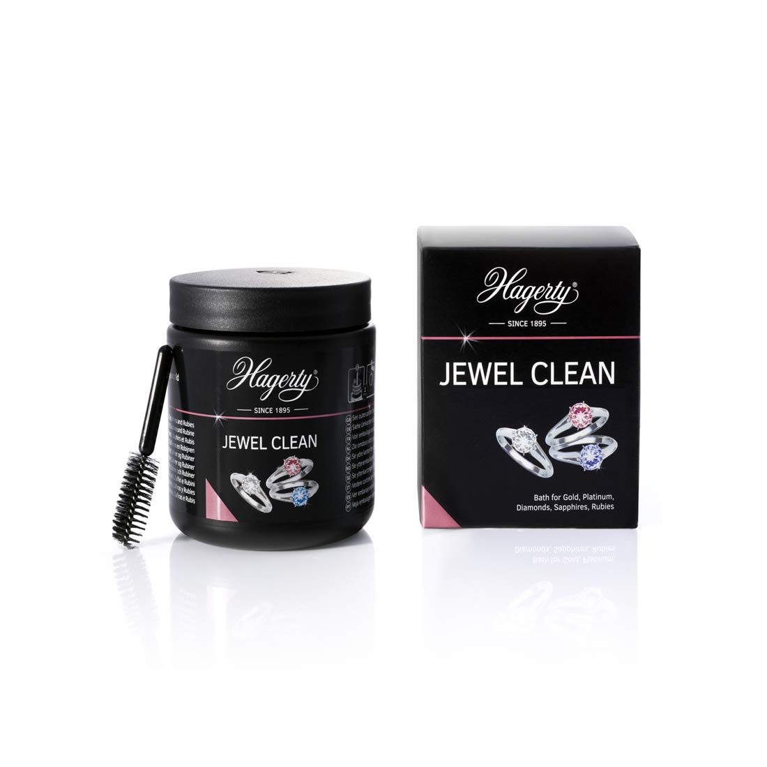 Hagerty Jewelry Cleaner 170ml - Restores Diamonds, Gold & Silver Jewelry | Safe for Rings, Necklaces & Watches | Perfect for Daily Cleaning & Professional Shine