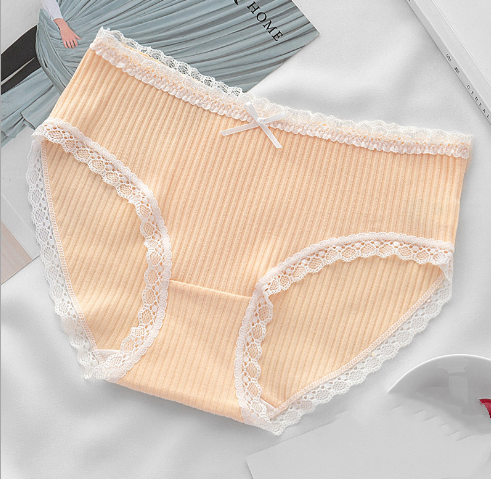 Women's Cotton Underwear Pure Color Comfortable Briefs - Perfect for Everyday Wear & Lounge