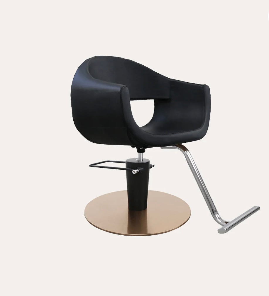 Luna Salon Chair - Professional Hydraulic Styling Chair for Hairdressers & Barbers - Adjustable Height & Swivel Base - Perfect for Salons, Barber Shops & Home Use