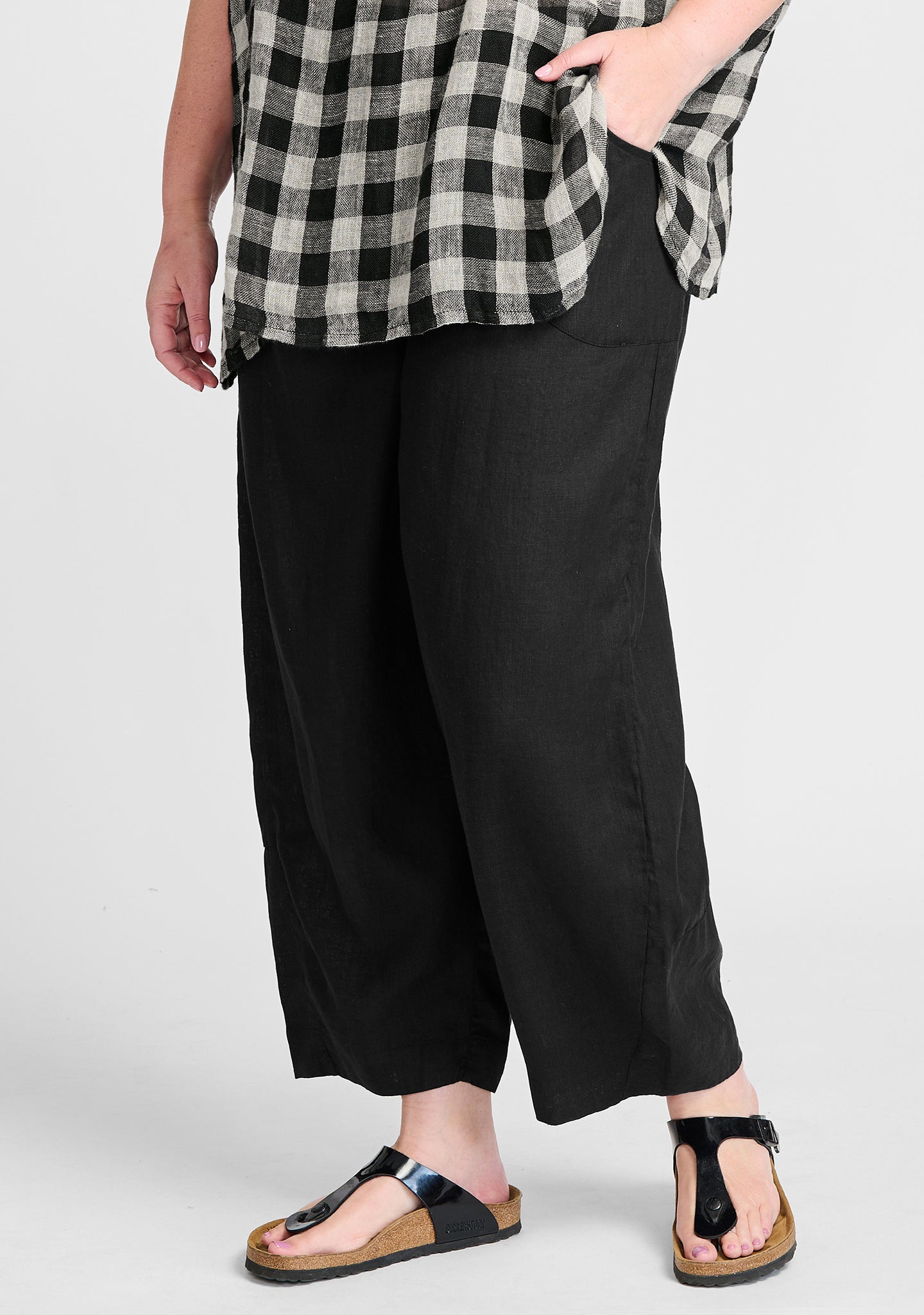 Seamly Linen Pants for Women - Breathable Comfort Pants for Summer, Travel & Casual Wear - Final Sale