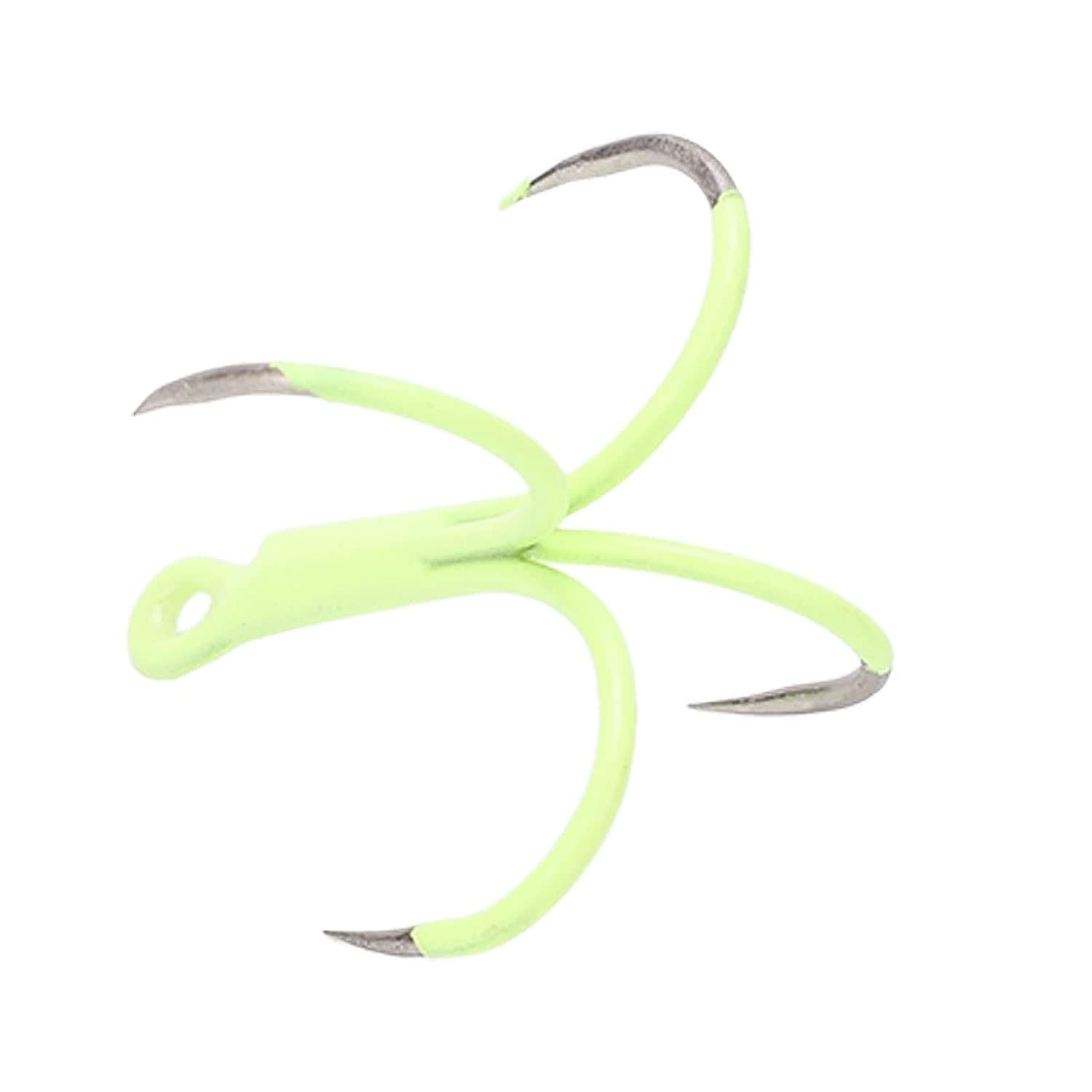 Ubersweet® Stainless Steel Luminous Four Claw Fishing Hook - Portable, Durable & High Efficiency for Freshwater, Saltwater & Ice Fishing | Perfect for Night Fishing, Kayak Angling & Outdoor Adventures (Small Size)