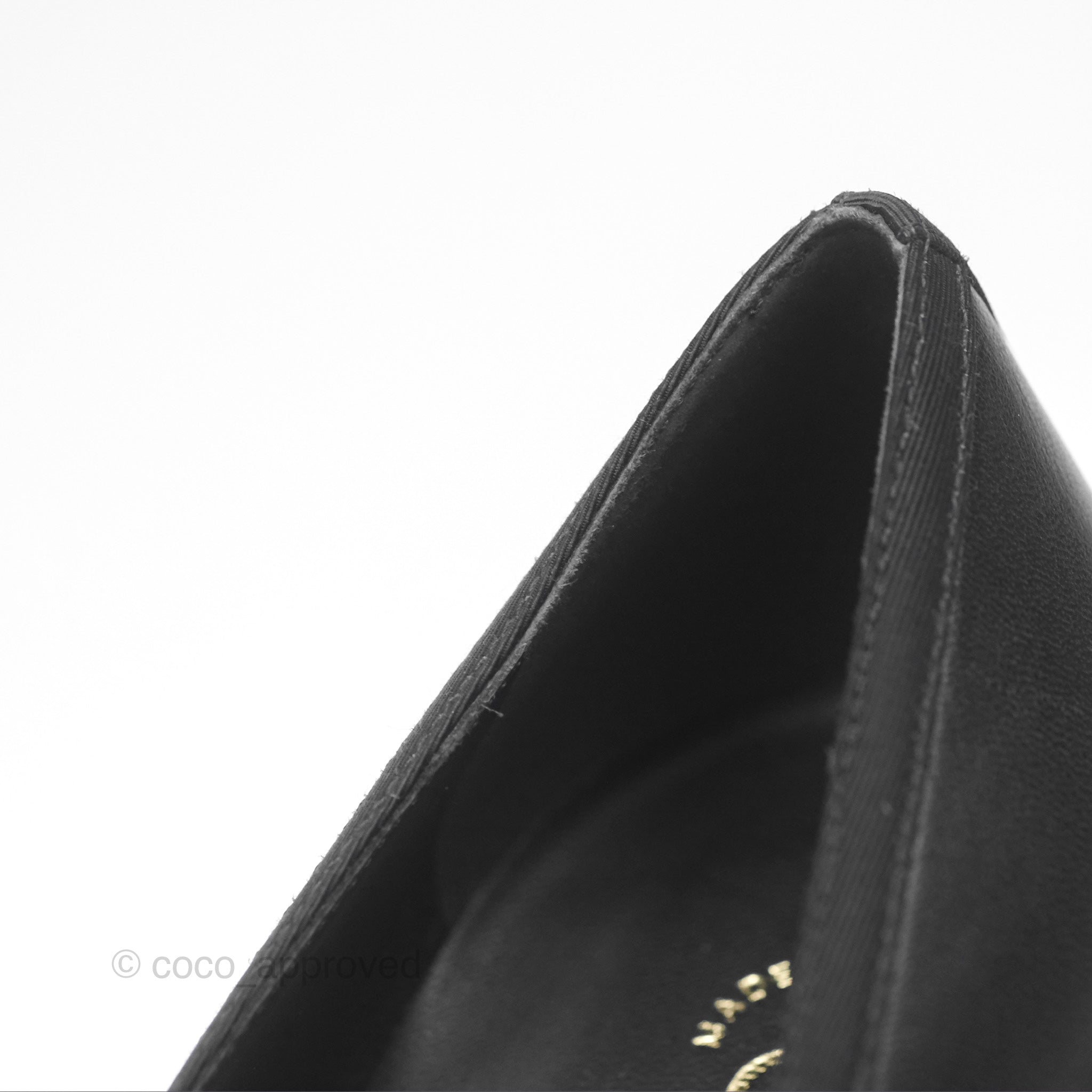 Chanel Classic CC Black Lambskin Heels Women's Size 39.5 - Luxury High Heel Pumps for Evening Parties & Formal Events