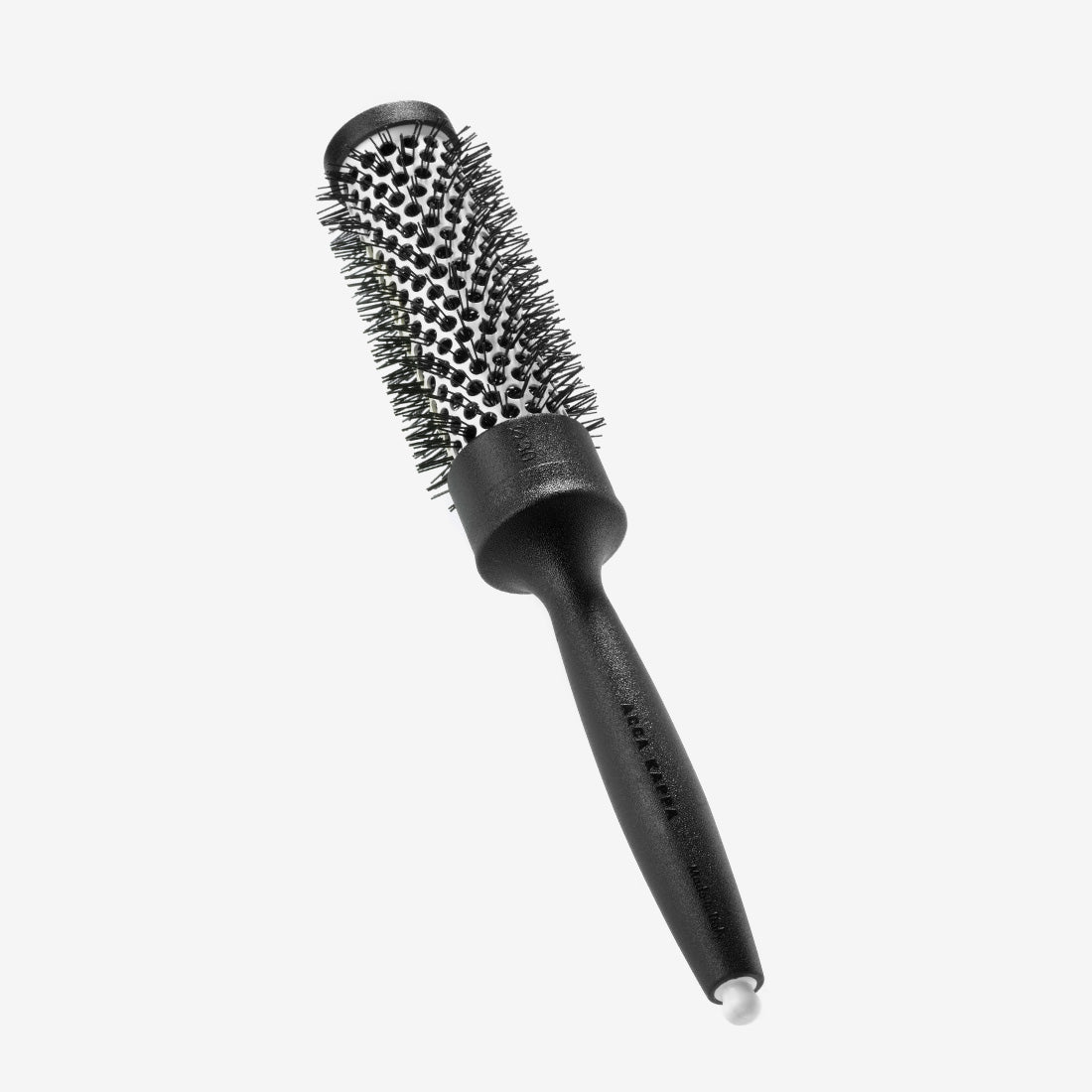 Tourmaline Comfort Grip Hair Styling Brush with Nylon Bristles - Perfect for Detangling, Smoothing & Styling Wet or Dry Hair at Home or Salon