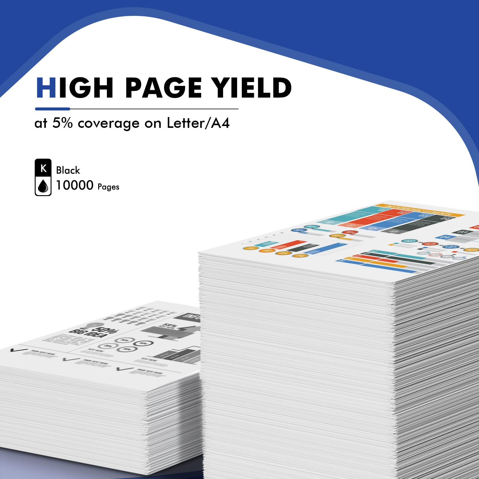 High Yield CF258X 58X Black Toner Cartridge - 2 Pack | Compatible Replacement for HP 58X/58A/CF258A | Works with HP LaserJet Pro M404n/M404dn/MFP M428 Series | Ideal for Office Printing & High Volume Documents
