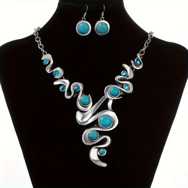 Elegant Jewelry Set for Women - Sterling Silver Necklace & Earrings Gift Set, Perfect for Weddings, Anniversaries & Special Occasions