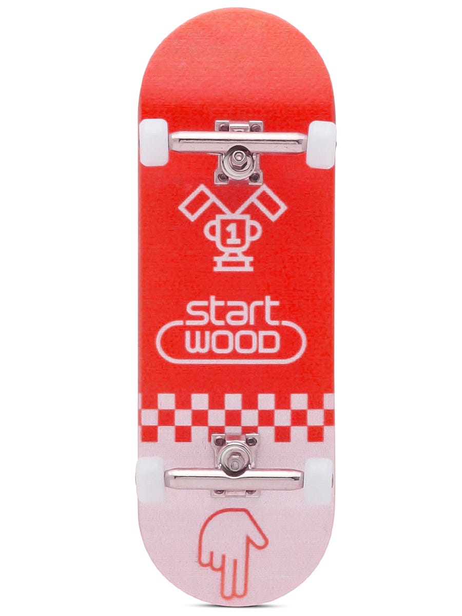 Startwood Fingerboard Complete - Professional Mini Skateboard for Finger Tricks & Skateboarding Practice - Perfect for Beginners & Advanced Users - Great for Office, Home & Travel Entertainment