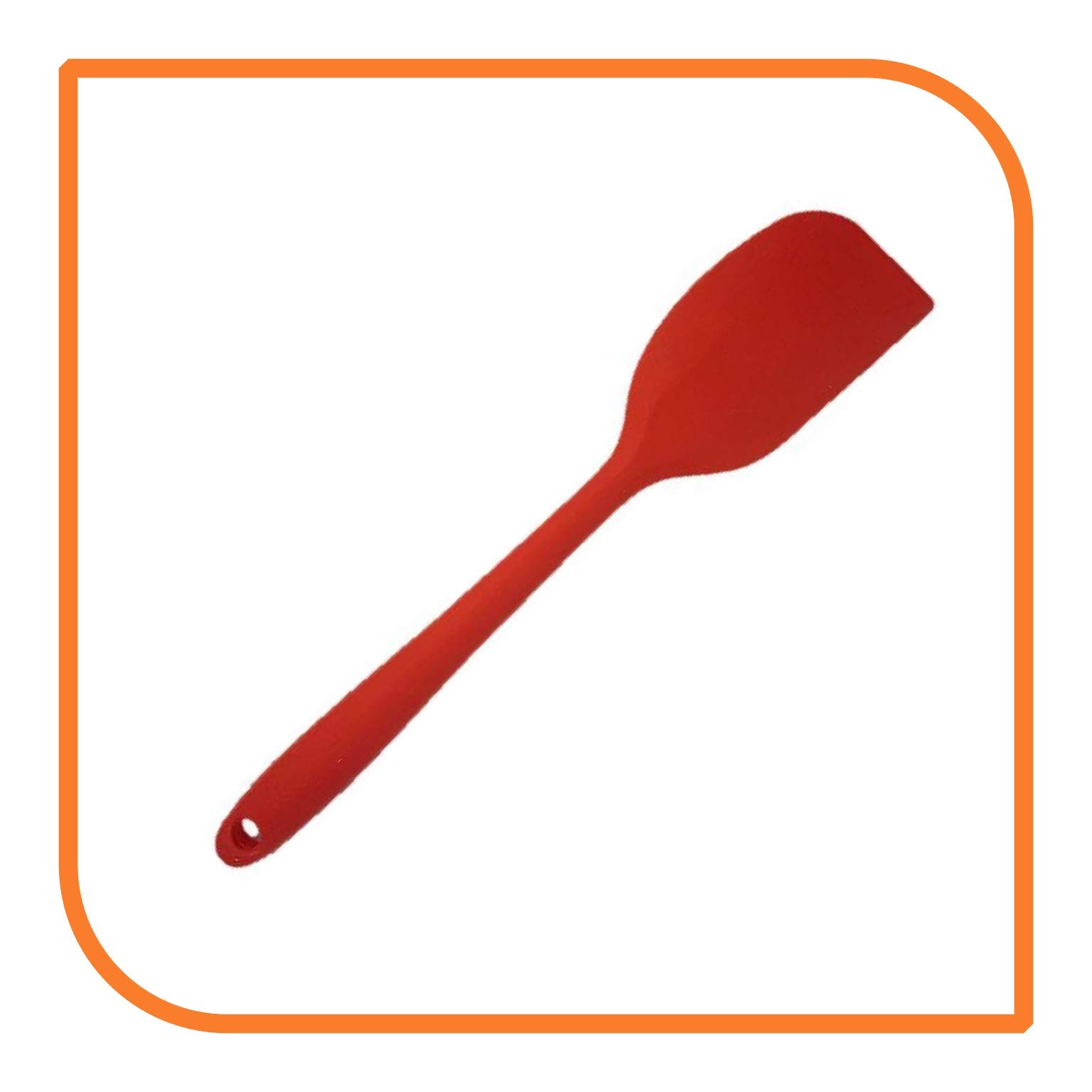 MyXOHome 8-Inch Red Silicone Spatula - Heat Resistant, Non-Stick Kitchen Utensil for Baking, Cooking & Mixing - Perfect for Cake Decorating, Flipping Pancakes & Scraping Bowls
