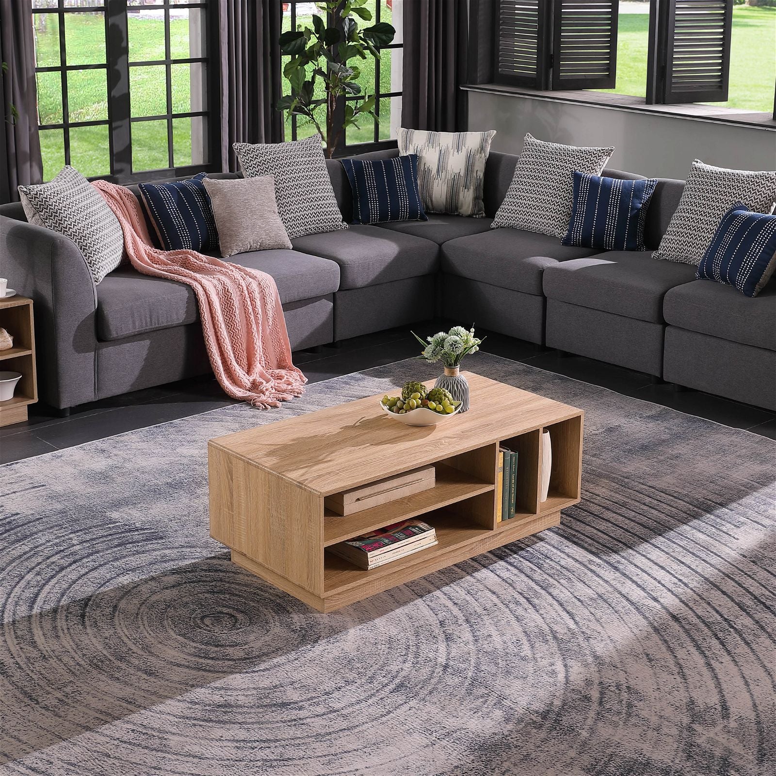 Tauris™ Encore Light Oak Coffee Table - Modern Living Room Furniture for Home Decor & Stylish Gatherings