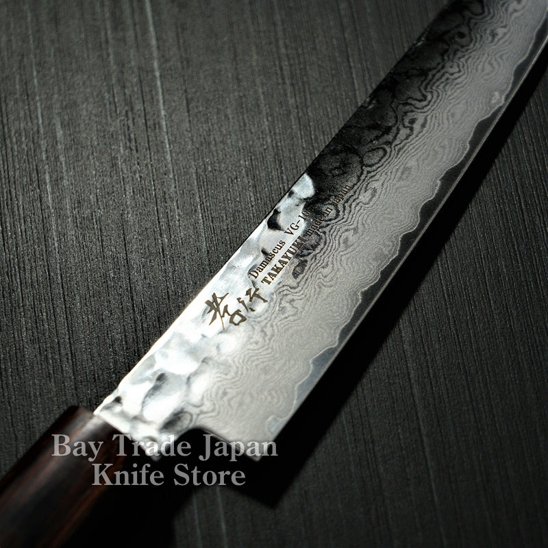 Premium Sakai Takayuki 150mm Hammered Damascus VG10 Petty Knife - 33 Layers Japanese Steel for Slicing, Peeling & Precision Cutting - Perfect for Chefs, Home Cooks & Culinary Enthusiasts