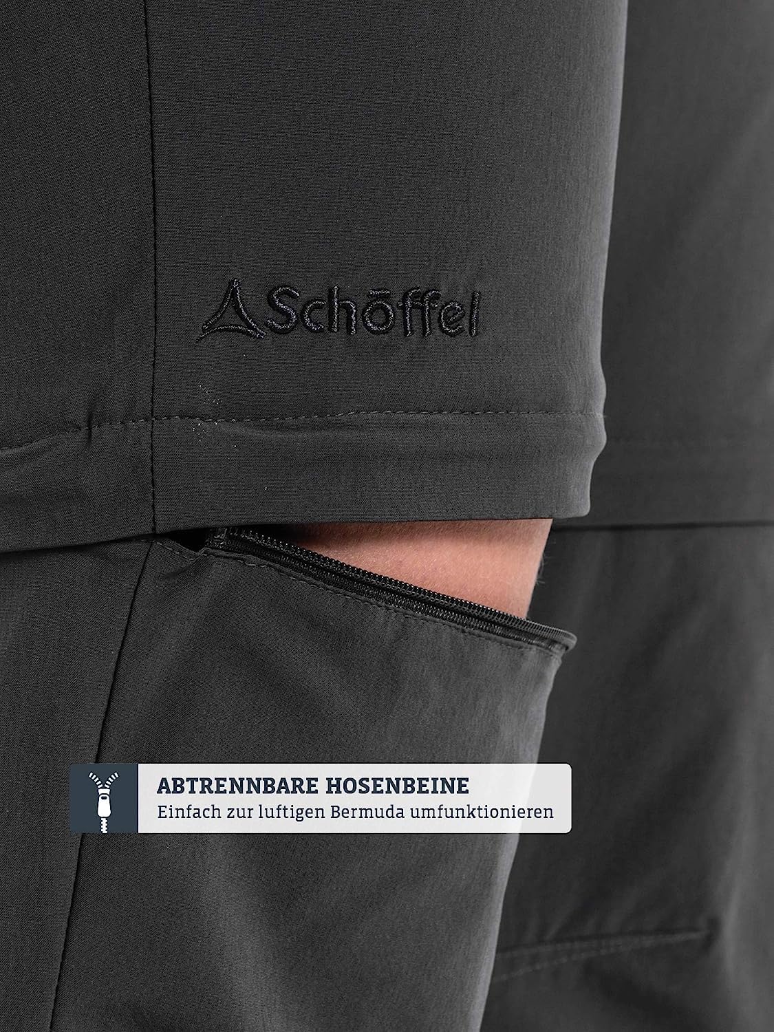 Schöffel Women's Ascona Convertible Zip-Off Hiking Pants - Lightweight Quick-Dry Outdoor Trousers for Travel & Adventure