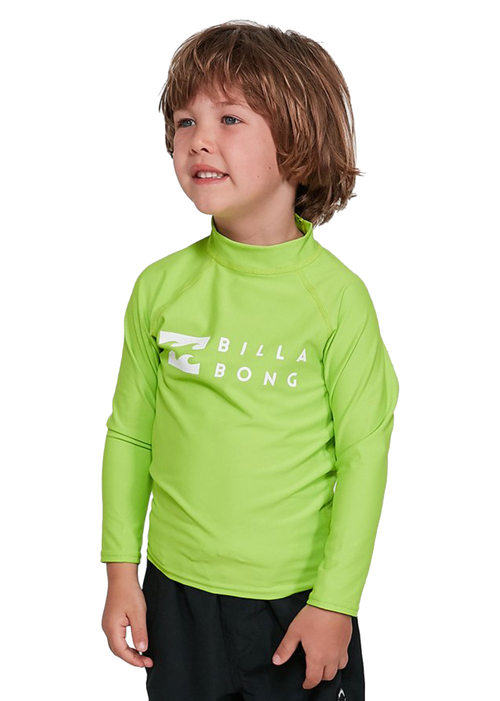 Billabong Groms Unions Relaxed Fit Long Sleeve Rash Guard UPF 50+ Sun Protection for Kids - Perfect for Surfing, Swimming & Beach Activities