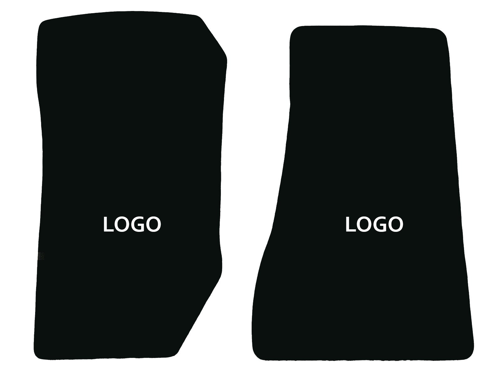 Lloyd Mats Velourtex Black Front Floor Mats for 1975-1979 Chevy Nova SS with Red Nova SS Embroidery - Custom Car Floor Protection & Interior Upgrade for Classic Muscle Cars