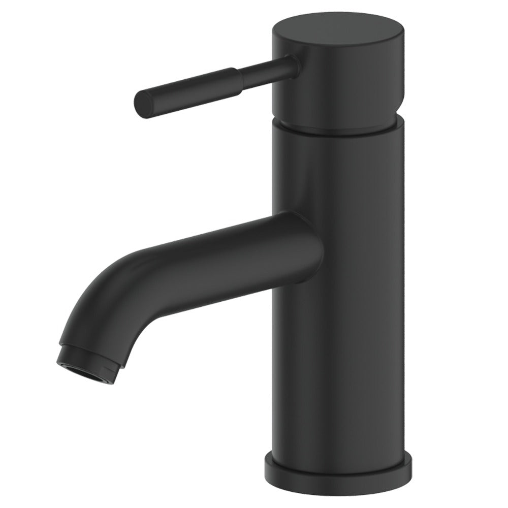 ZLINE Aloha Matte Black Single Handle Bathroom Faucet - Modern Waterfall Spout for Bathroom Sink, Vanity, and Powder Room (ALH BF MB)