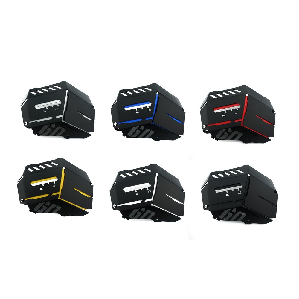 Heinmo Motocross Motorcycle Radiator Side Cover & Coolant Reservoir Tank Grill Guard for Yamaha MT-09 FZ-09 FZ-9 (2014-2016) - Durable Protective Cover for Off-Road & Street Riding