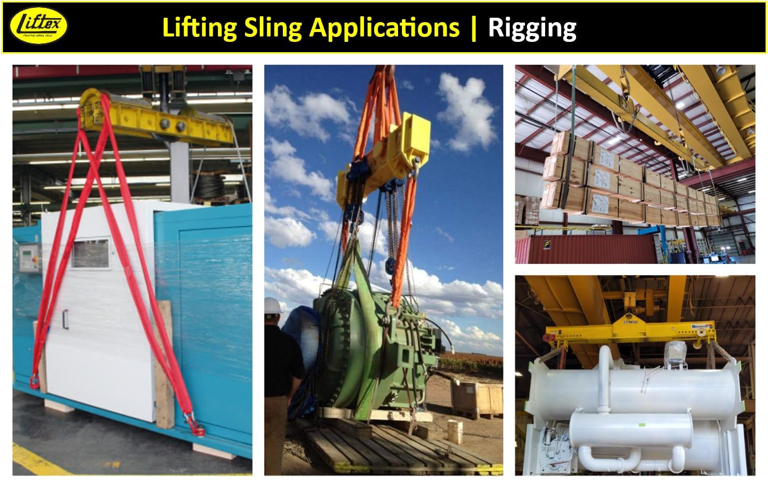 LIFTEX® Heavy Duty Polyester Endless Round Sling - 13200 lbs Capacity, 20 Feet Length - USA Made Lifting & Rigging Equipment for Construction, Towing, and Industrial Hoisting (ENR5 Red)