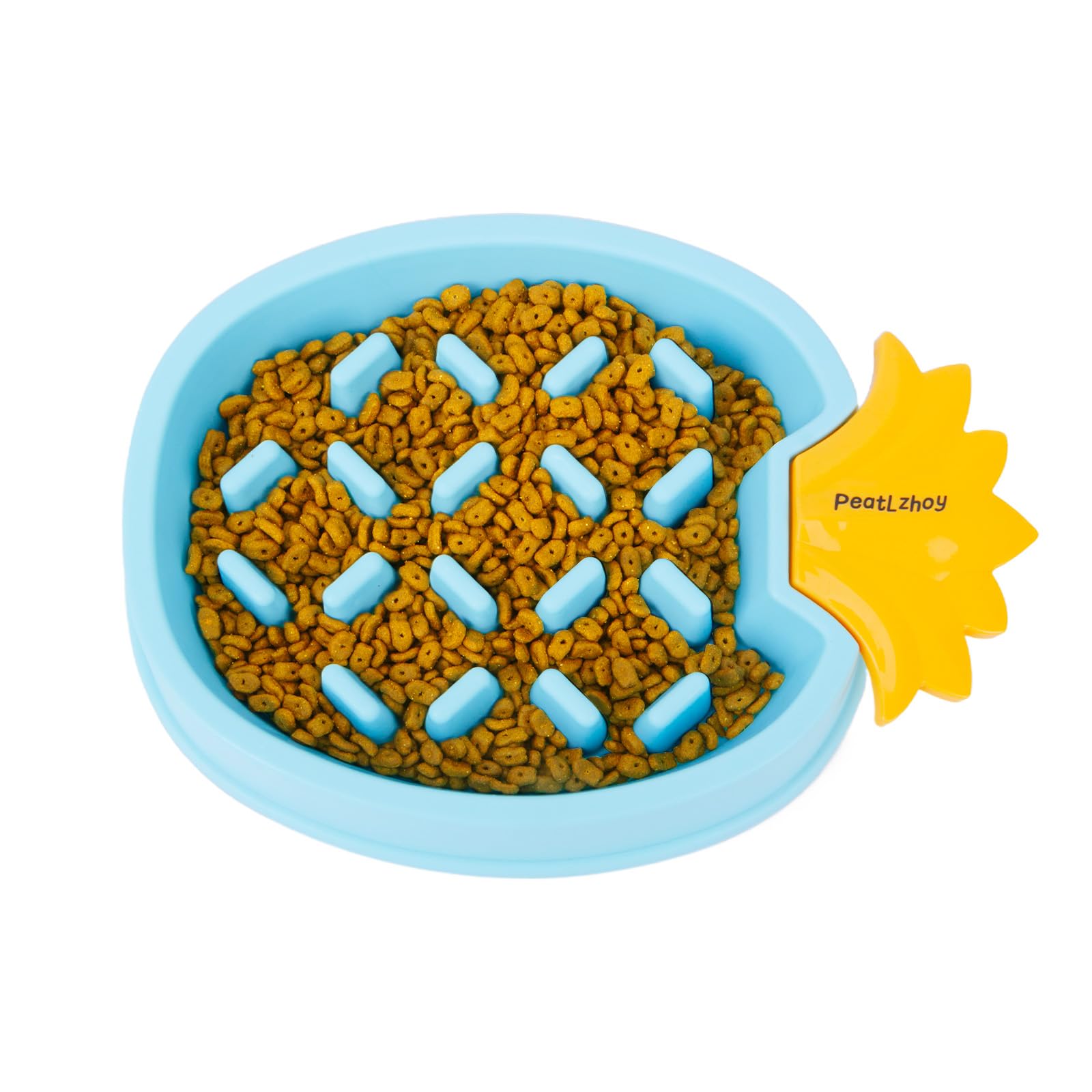 Slow Feeder Dog & Cat Bowls – Non-Slip Pet Food Bowl with Fun Design to Prevent Overeating | Interactive Puzzle Toy for Puppy & Kitten Training | Suitable for Large & Small Breeds (2 Cups, Blue) – Perfect for Mealtime Enrichment & Portion Control