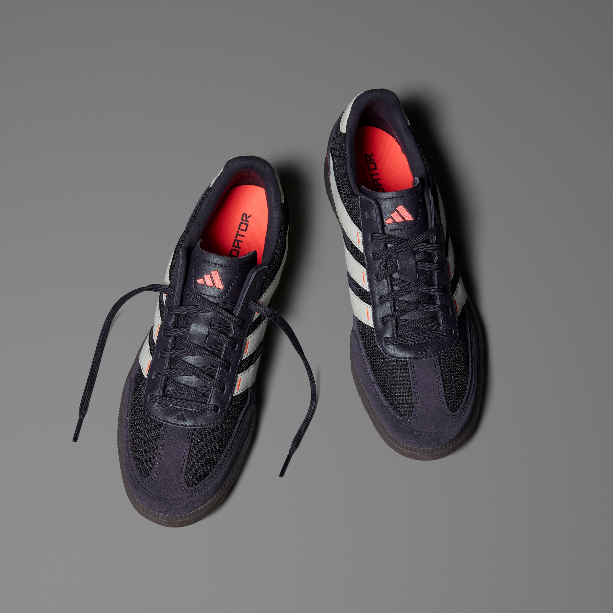 Adidas Predator Freestyle IN Indoor Soccer Shoes for Men - Aurora Black/Alumina/Turbo - Lightweight & Comfortable for Indoor Football Training & Games