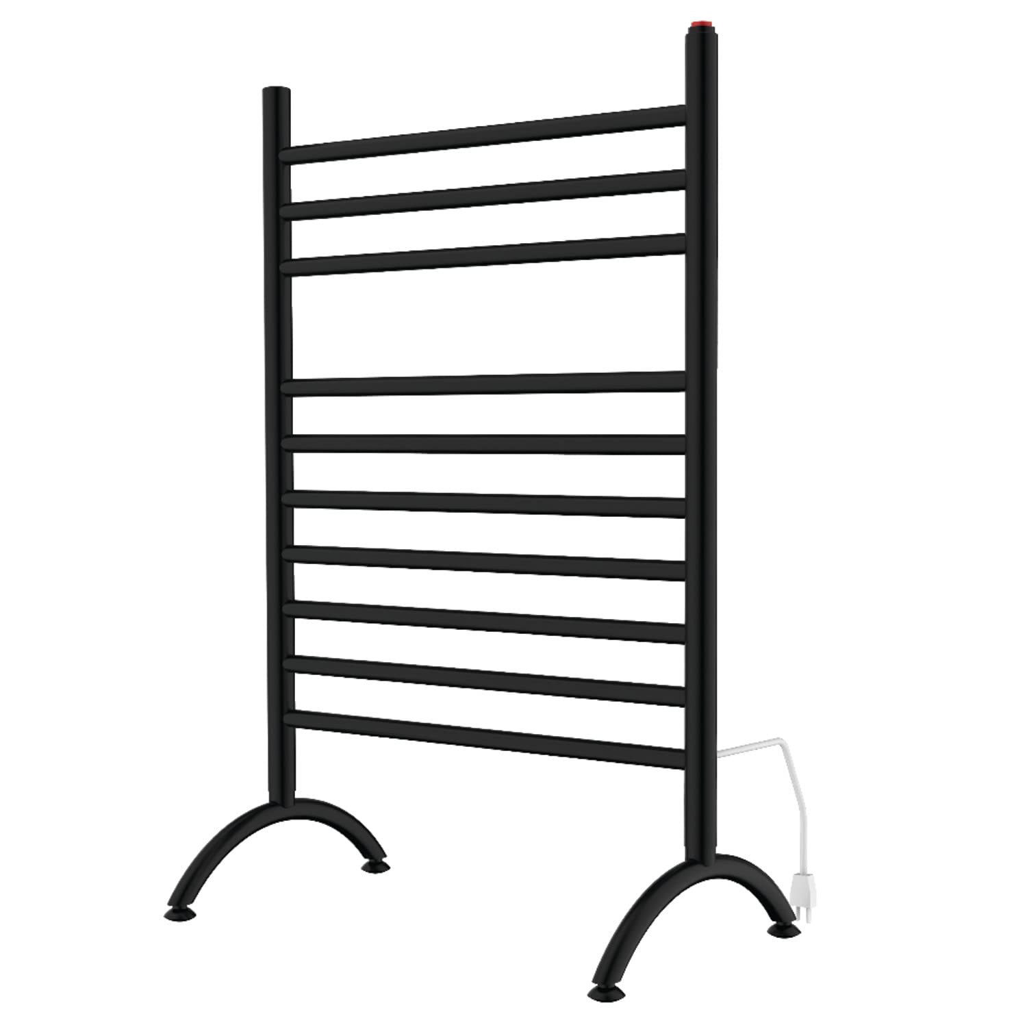 Kingston Brass TWF3123MB Matte Black Freestanding Plug-In Towel Warmer - Bathroom Luxury Heated Towel Rack for Spa, Hotel & Home Use