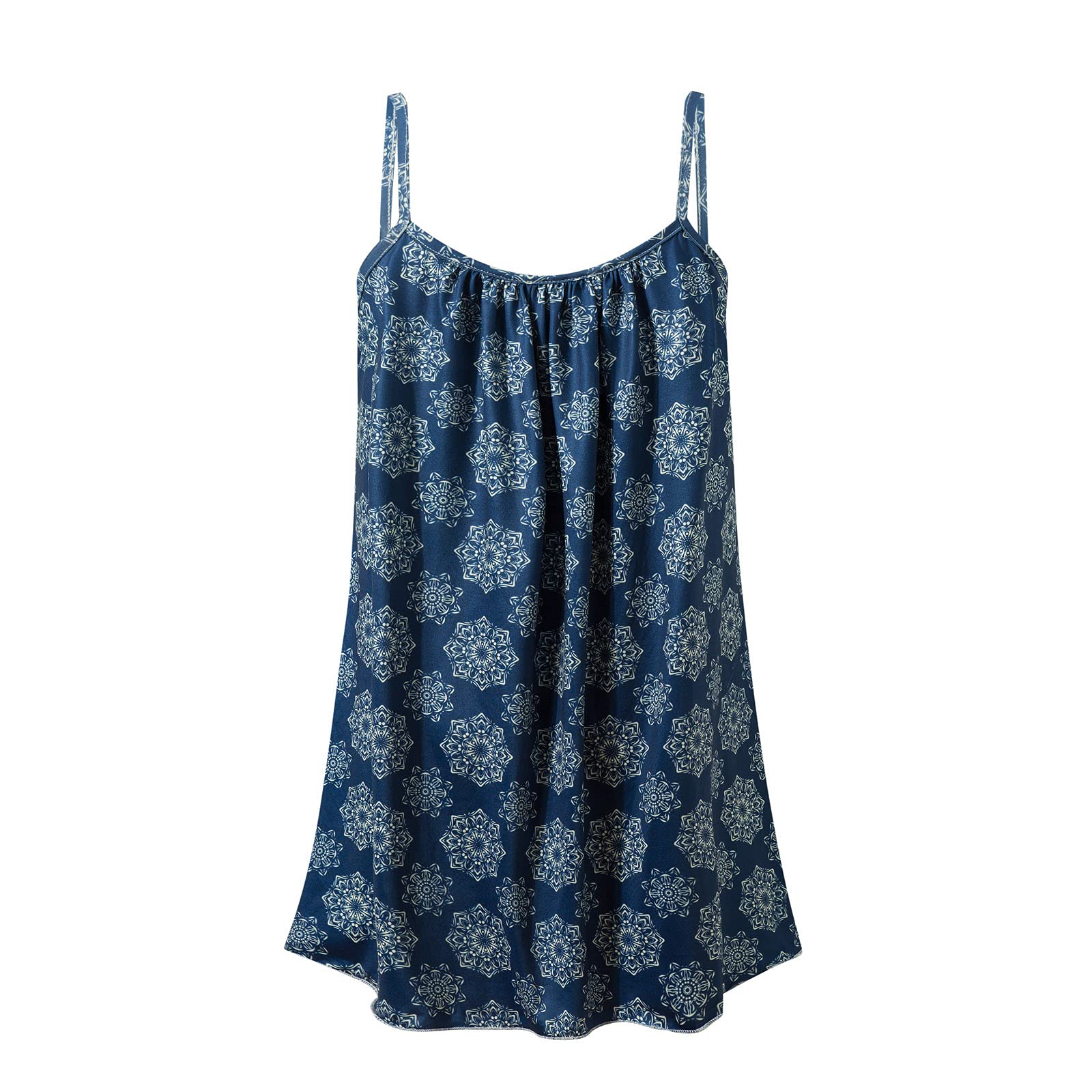Fanteecy Women's Boho Floral Print Summer Dress - Sleeveless Adjustable Strap Beach Mini Dress for Vacation, Pool Party & Outdoor Date