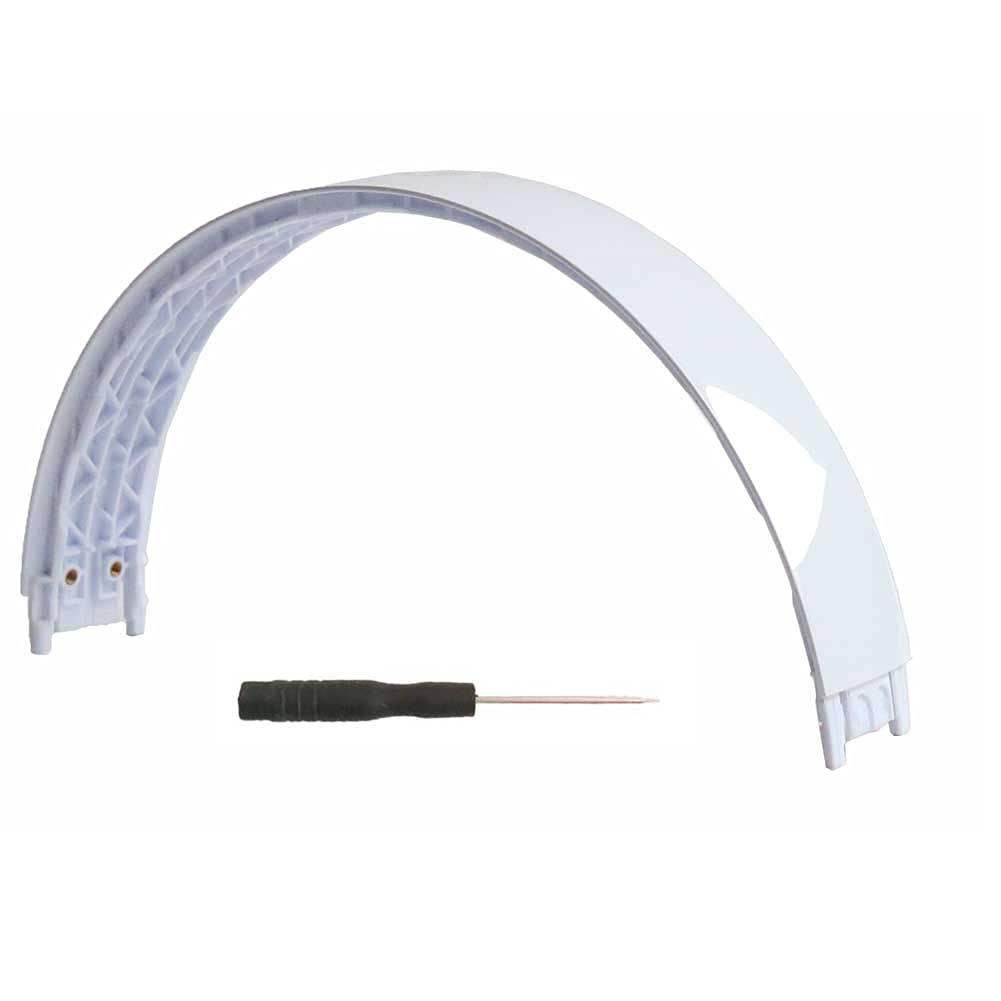 Beats Solo3 Replacement Headband - Compatible with Solo3 & Solo2 Wireless/Wired On-Ear Headphones - Repair Kit (White) - Perfect for Home, Office & Travel Use