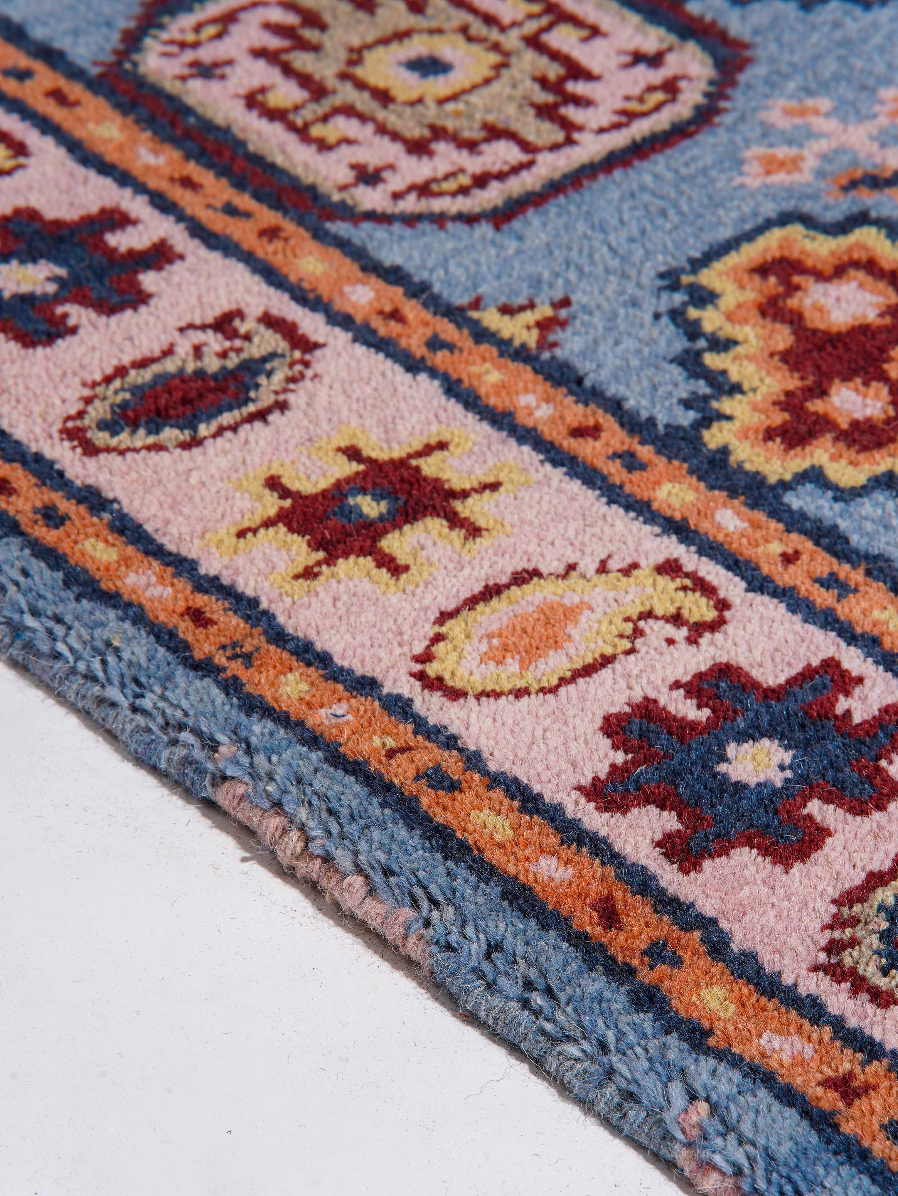 Handmade Baluch Afghan Rug - Authentic Hand-Knotted Wool Carpet for Living Room, Bedroom & Home Decor