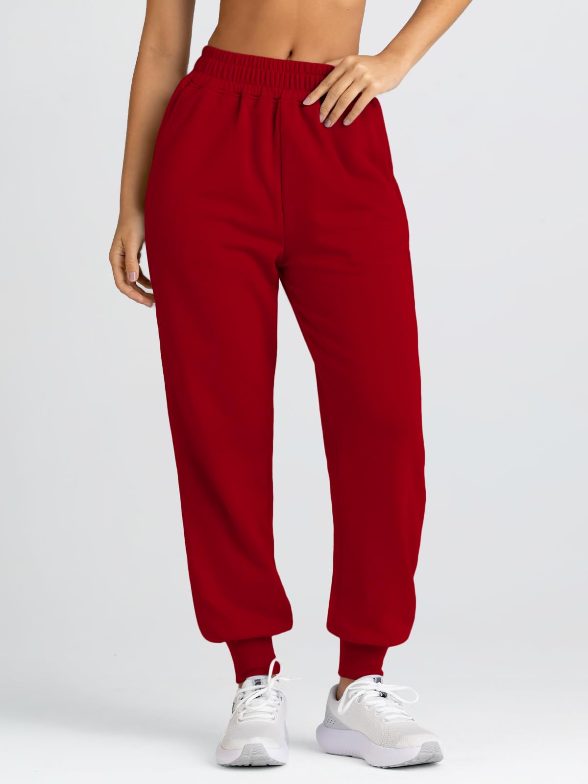 Yovela Women's High Waisted Baggy Sweatpants - Soft Fleece Joggers with Pockets for Fall & Winter | Casual Lounge Pants, Y2K Aesthetic Workout Pants for Women | Perfect for Yoga, Running Errands & Cozy Home Wear